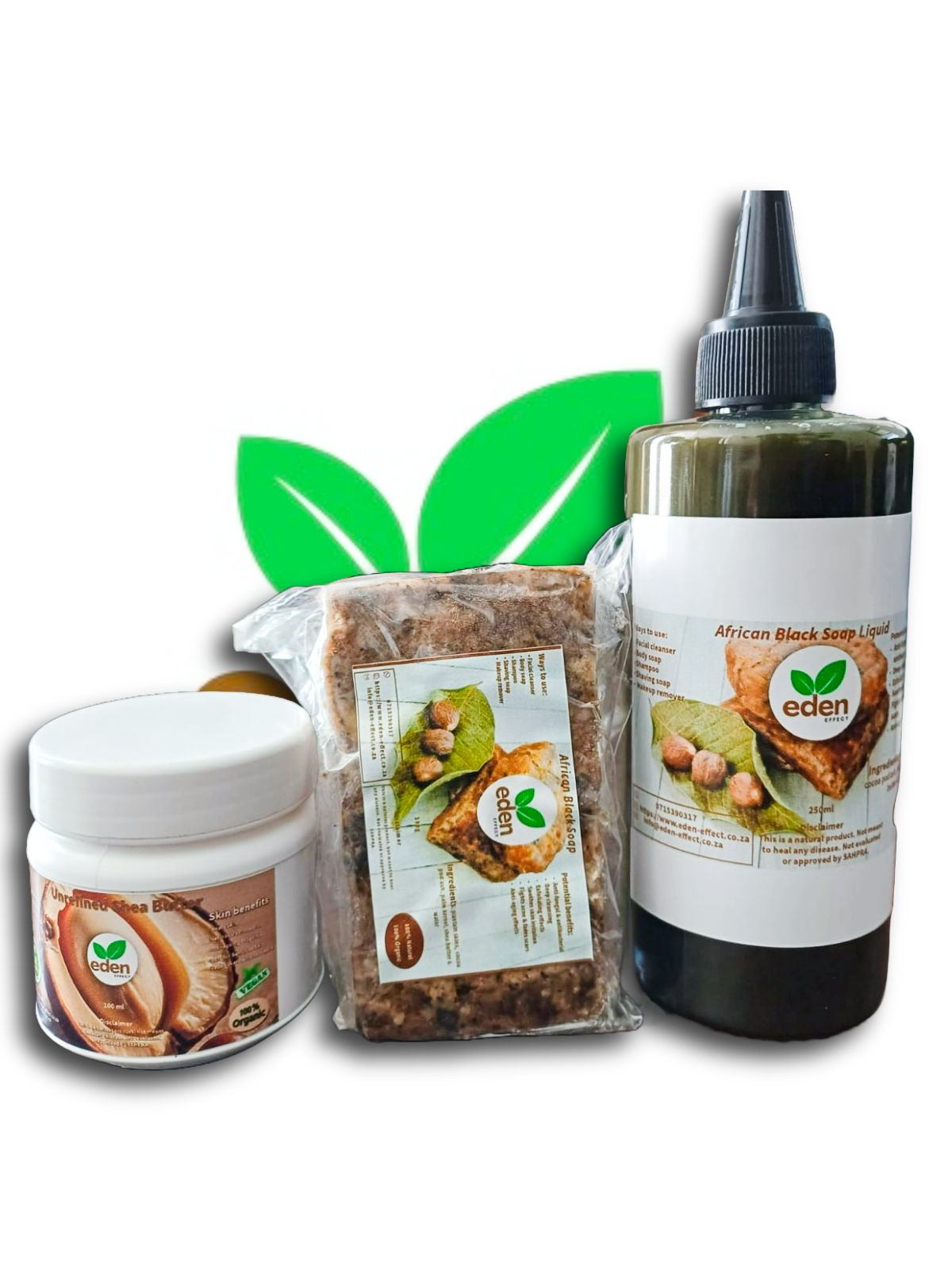african black soap, unrefined shea butter